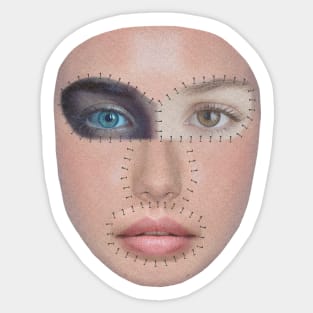 Stitched Face Sticker